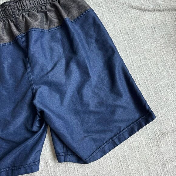 Speedo Mens Swim Trunks Blue Gray Shorts SZ M - Picture 8 of 14